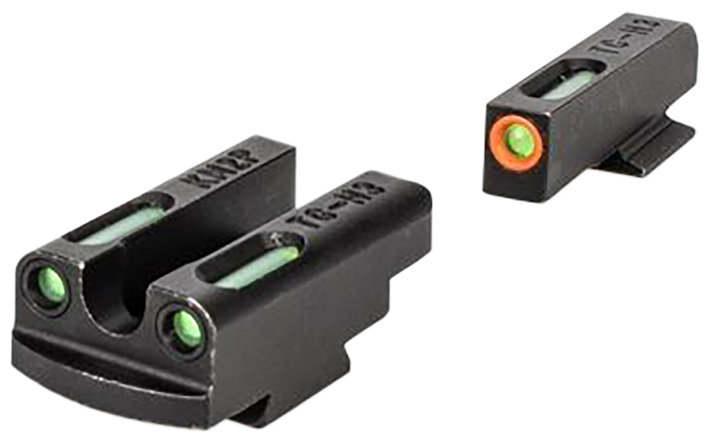 KIMBER 4000154 MICRO 9 TRULGO TFX PRO SIGHT SET  GREEN/FIBER OPTIC ORANGE OUTLINE FRONT SIGHT-GREEN/FIBER OPTIC BLACK OUTLINE REAR SIGHT