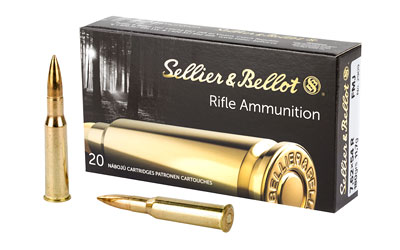 SELLIER & BELLOT SB76254RA 7.62X54R 180 GRAIN FMJ 20RNDS