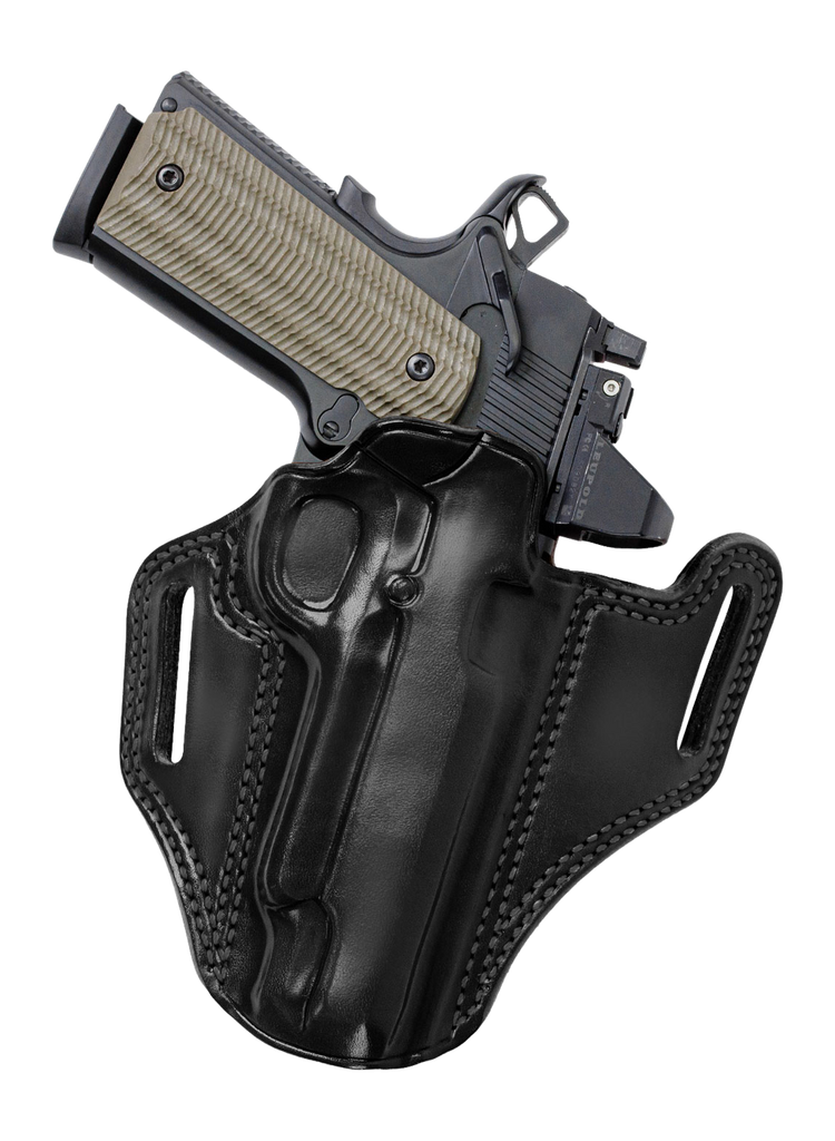 GALCO CM2-212RB COMBAT MASTER 2.0 5" 1911 W/WO RED DOT BLACK LEATHER