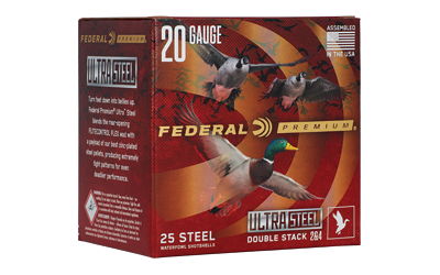 FEDERAL PWUX20924 ULTRA STEEL 20 GA 3 1OZ  2 & 4 25RDS