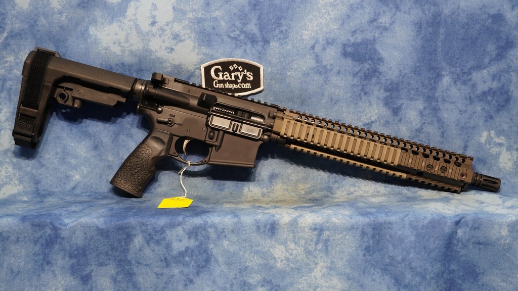 USED DANIEL DEFENSE DDM4 5.56MM GL/SSC 12.5" BARREL PISTOL W/ BRACE