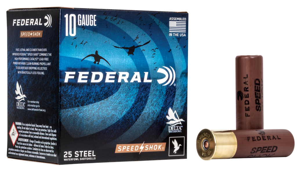 FEDERAL WF107T SPEED-SHOK 10 GA 3.5" 1-1/2OZ #T 25 RNDS