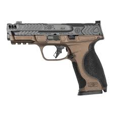 SMITH & WESSON 14843 PC M&P9 M2.0 METAL CARRY COMP MIDNIGHT BRONZE GRIP HANDGUN 9MM LUGER 17RD MAGAZINES(2) 4.22" PORTED BARREL