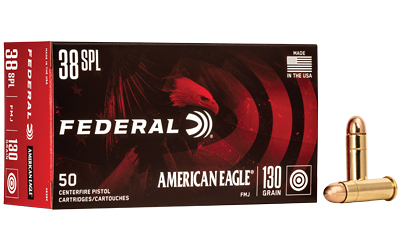 FEDERAL AE38K AMERICAN EAGLE 38 SPL 130 GRAIN FMJ 50 RNDS