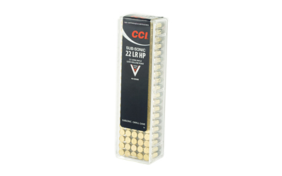 CCI 0056 SUBSONIC SMALL GAME 22 LR 40 GR LEAD HOLLOW POINT 100 RNDS