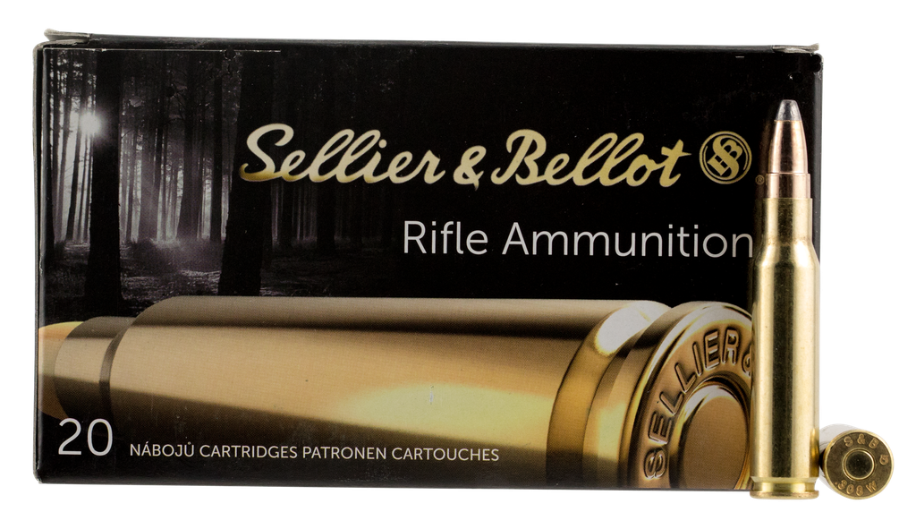 SELLIER & BELLOT SB308F RIFLE 308WIN 180 GR SOFT POINT CUT THROUGH EDGE 20 RNDS
