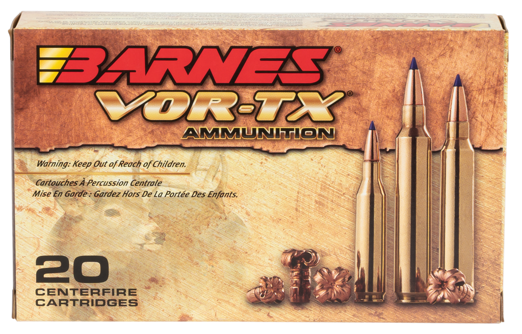 BARNES BULLETS 21557 VOR-TX 25-06 REM 100 GRAIN TIPPED TSX BOAT TAIL 20 RNDS