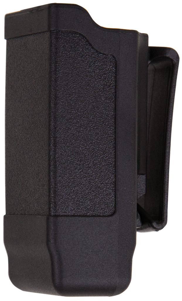 BLACKHAWK 410600PBK SINGLE MAG CASE MATTE BLACK POLYMER BELT CLIP DOUBLE STACK 9MM/10MM/40/45/357