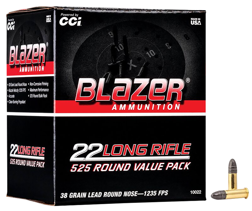 CCI 10022 BLAZER 22LR 38 GRAIN 525 ROUND BOX