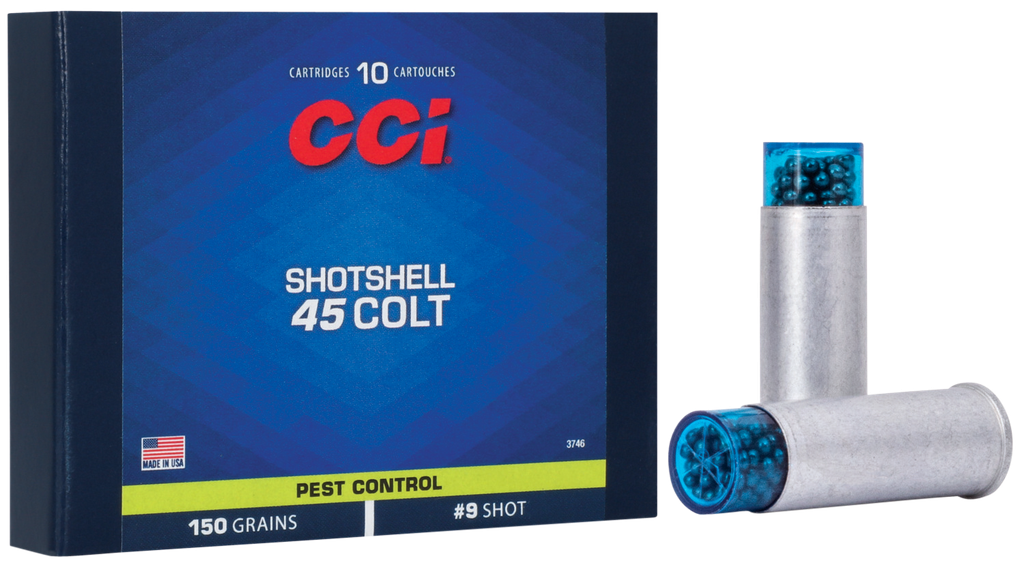 CCI 3746 PEST CONTROL SHOTSHELL 45 COLT 150 GRAIN #9 SHOT 10 RNDS