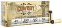 FIOCCHI 45LCCA 45 LC COWBOY ACTION 250 GRAIN LRN FP 50 RNDS