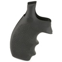 HOGUE 62000 RUBBER BANTAM BLACK RUBBER PISTOL GRIP  S&W K, L FRAME WITH ROUND BUTT