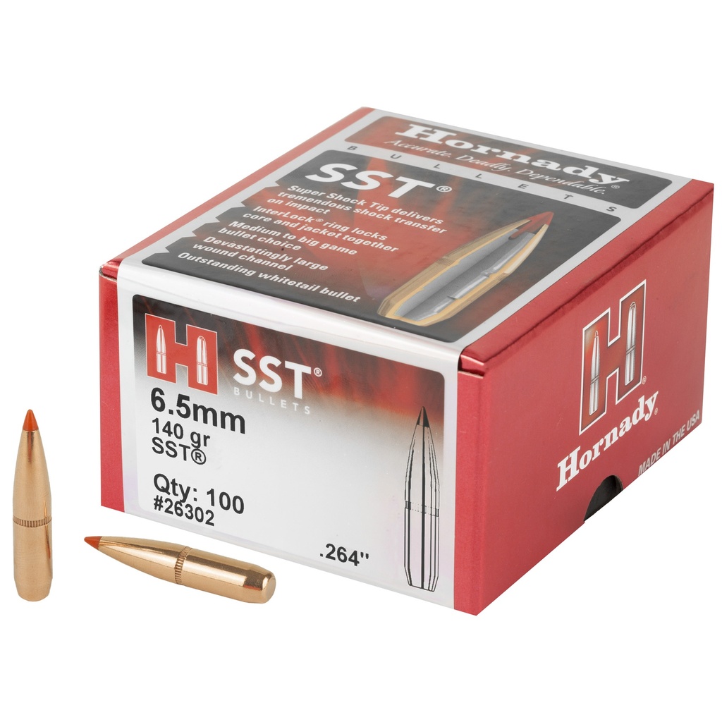 HORNADY SST 6.5MM .264 140GR 100CT 26302