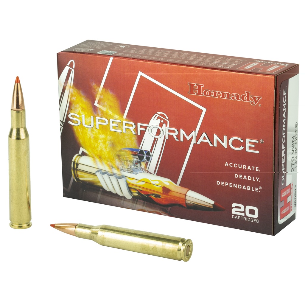 HORNADY 80543 SUPERFORMANCE 270 WIN 130 GRAIN SST 20 RNDS 