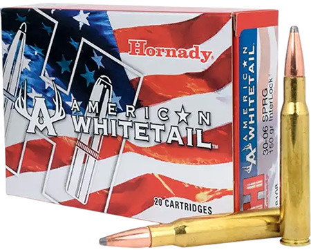 HORNADY 8108 AMERICAN WHITETAIL 30-06 SPRG 150 GR INT SP 20 RNDS 