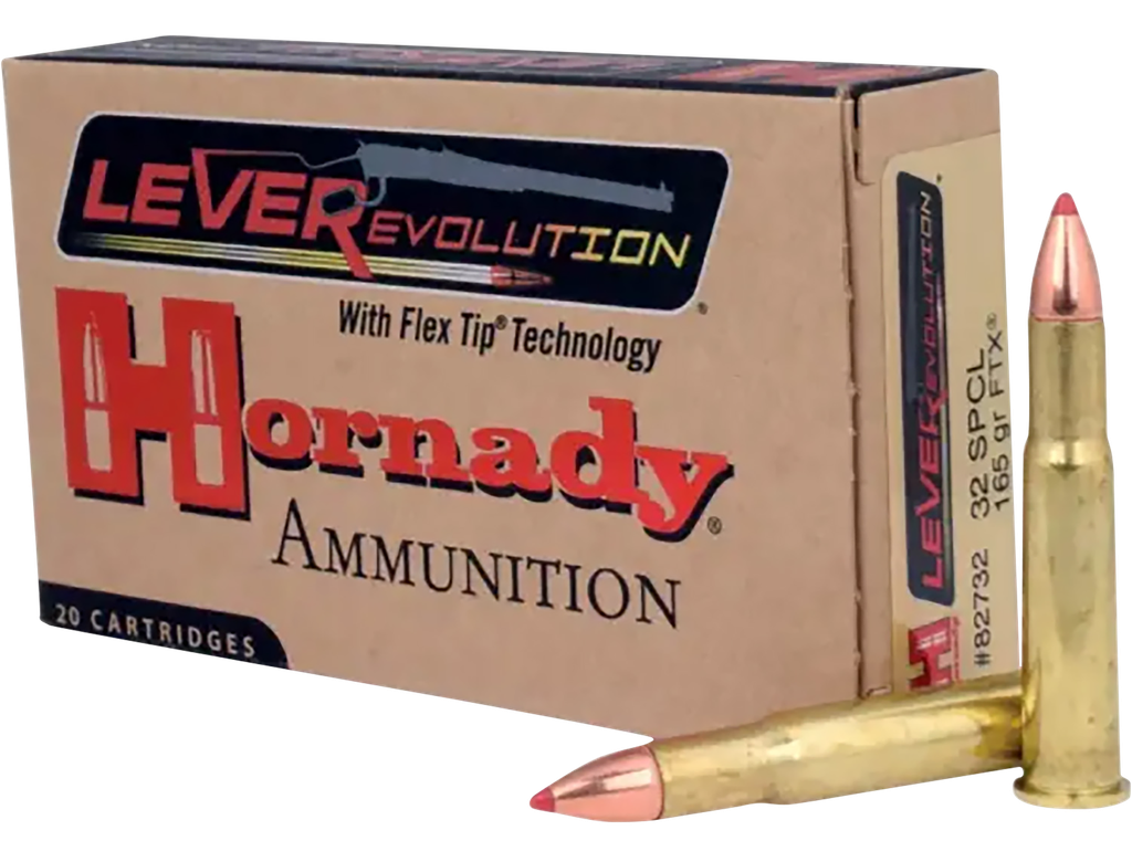 HORNADY 82732 LEVEREVOLUTION 32 WIN SPL 165 GRAIN 20 RNDS 