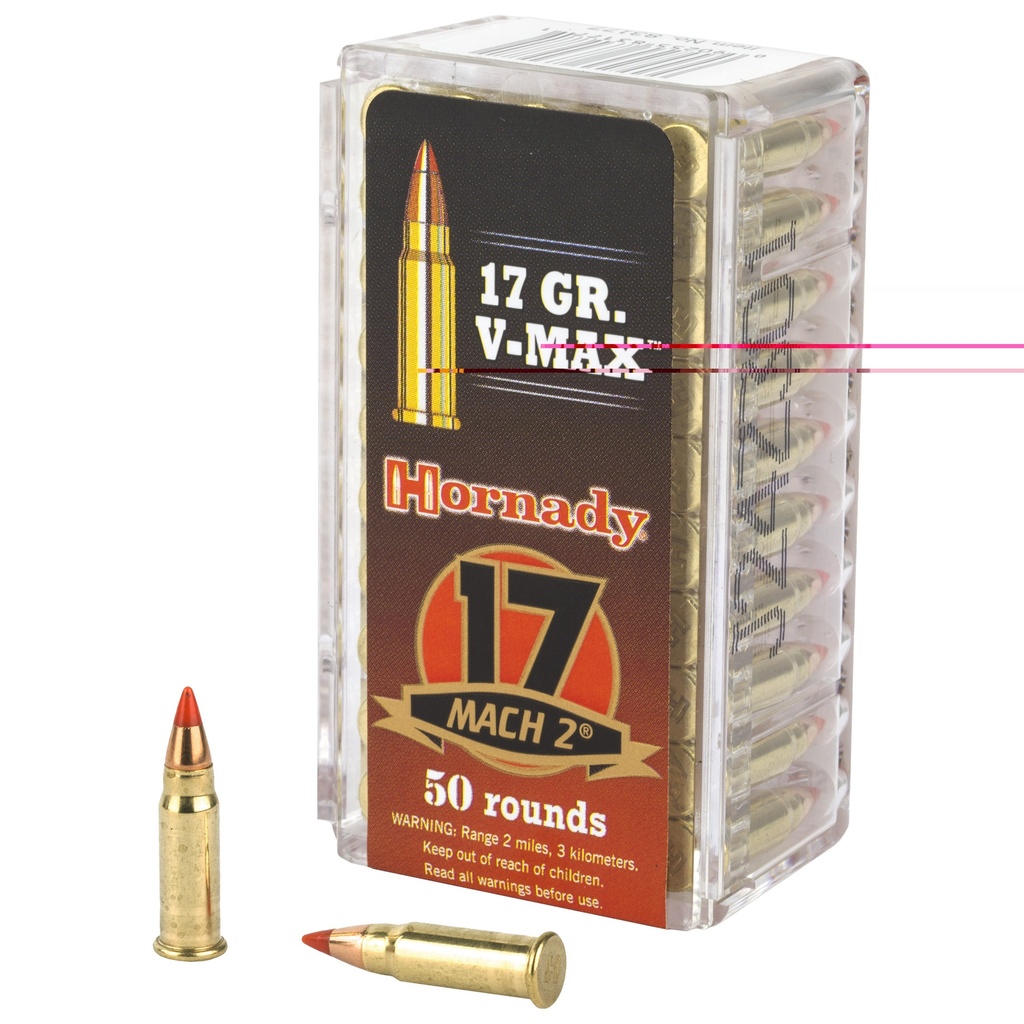 HORNADY 83177 VARMINT EXPRESS 17 MACH 2 17 GRAIN V-MAX 50 RNDS