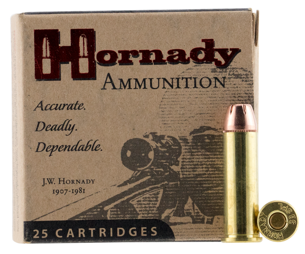 HORNADY 90362 38SPL 158GR JHP/XTP 25 RND 