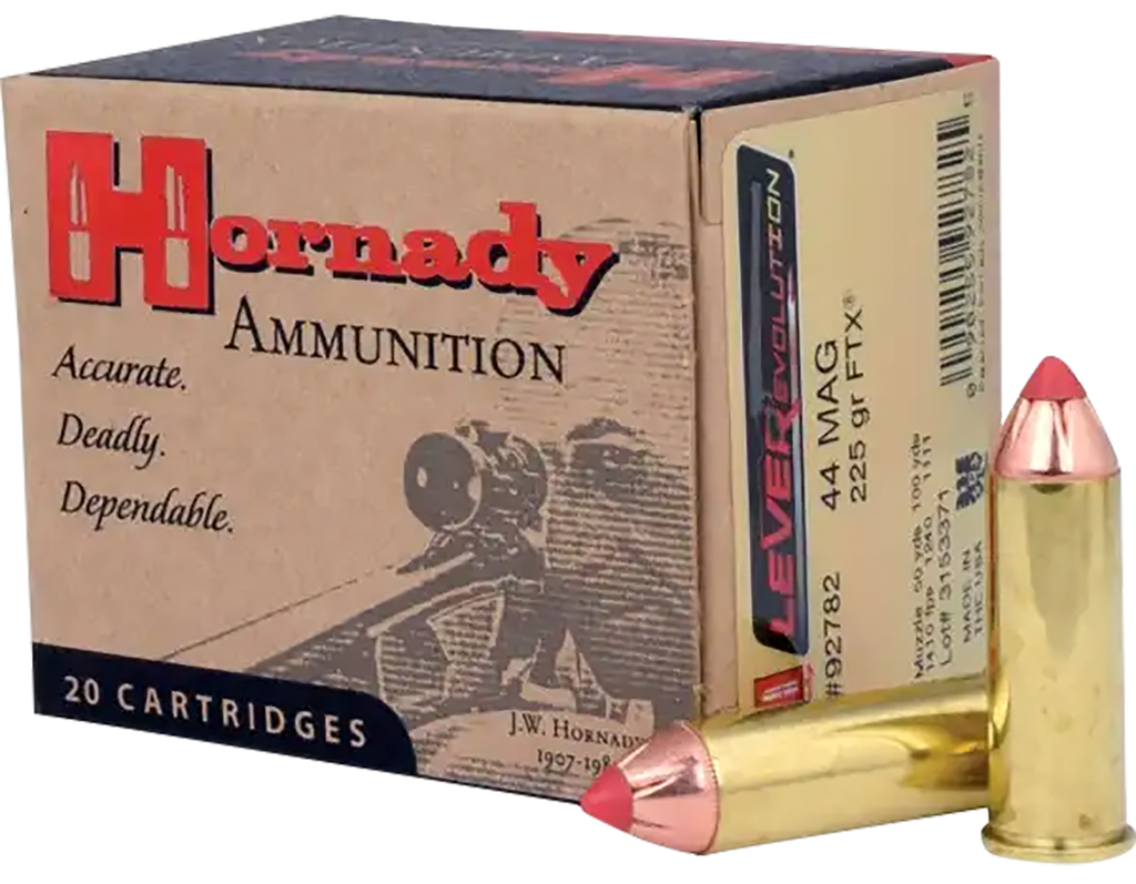 HORNADY 92782 44MAG 225GR 20 RND  LEVER REVOLUTION