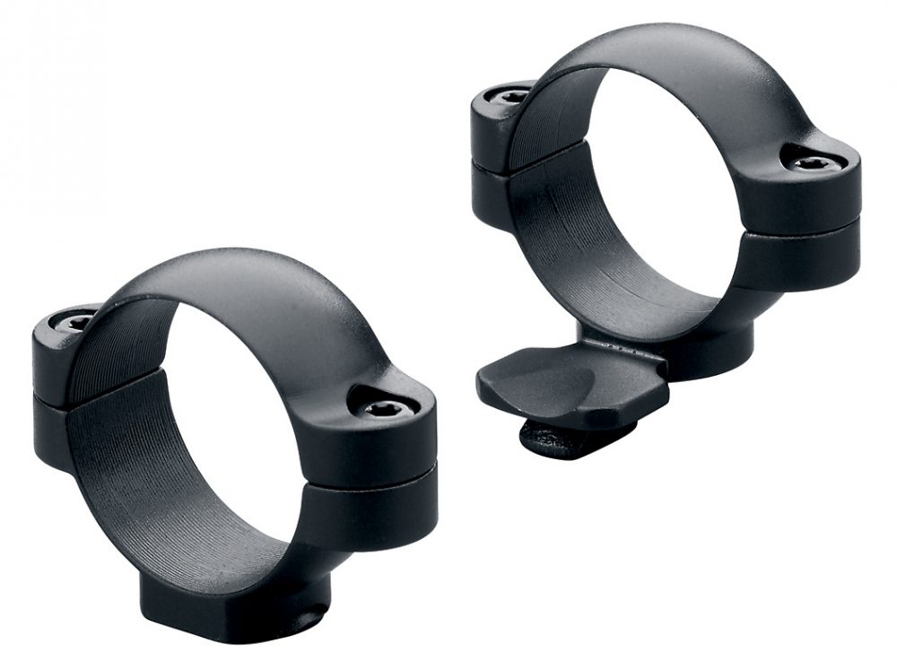 LEUPOLD 49911 STANDARD SCOPE RING SET MEDIUM EXTENDED 1" MATTE BLACK STEEL