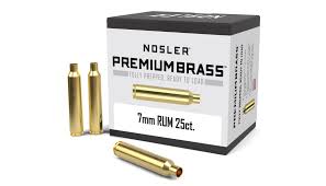 NOSLER 10188 PREMIUM UNPRIMED BRASS 7MM REM ULTRA 25 RNDS