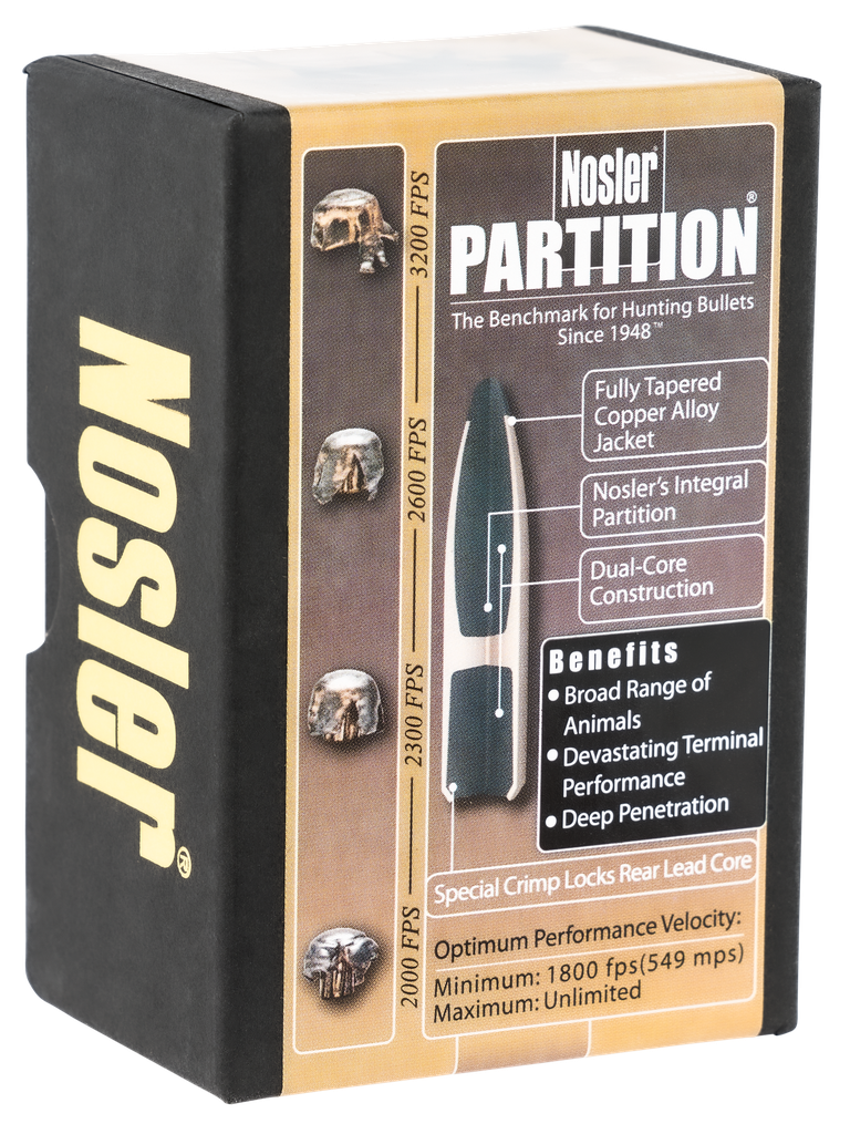 NOSLER PARTITION, NOS 16315 PARTITION  6MM  95 SPTZR  50