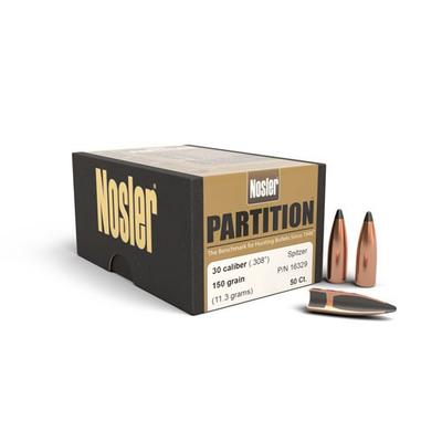 NOSLER 16329 PARTITION 30 CALIBER 150 GRAIN 50 CNT