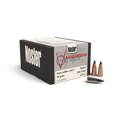 NOSLER 6MM VARMAGEDDON 55 GR TIPPED