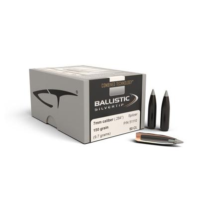 NOSLER 51110 BALLISTIC SILVERTIP 7MM 150 GRAIN SPITZER POINT 50 CNT