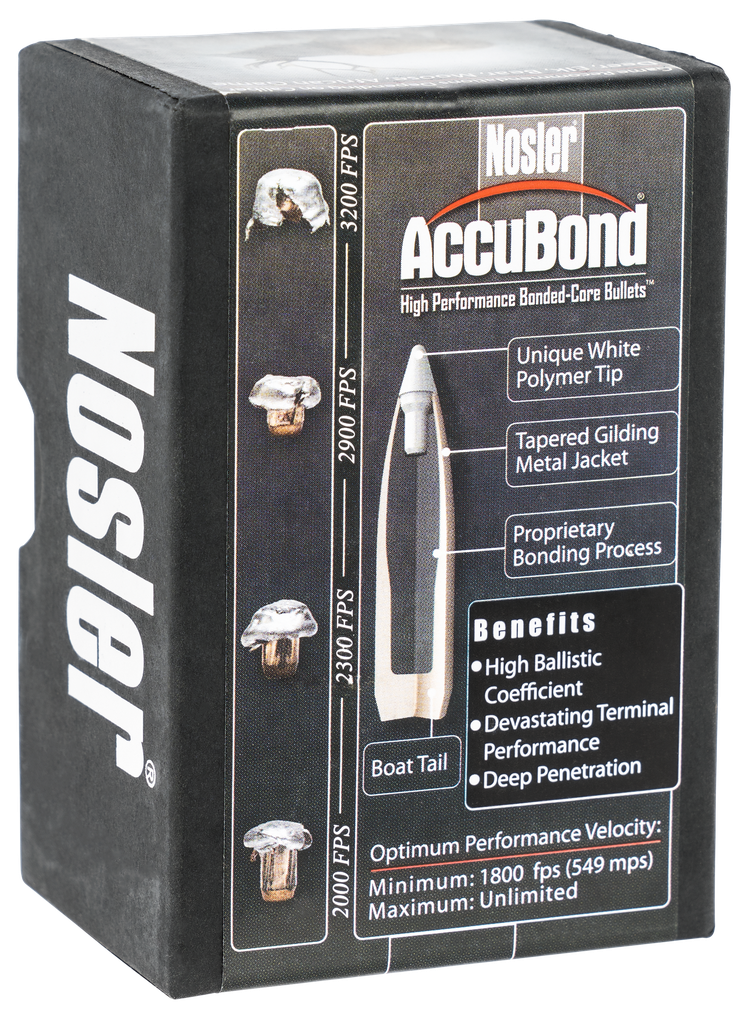 NOSLER 54618 ACCUBOND 30 CALIBER 200 GRAIN SPITZER POINT 50 CNT