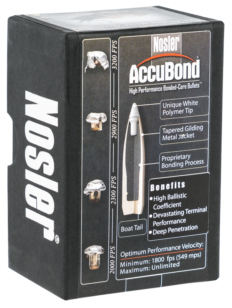 NOSLER ACCUBOND, NOS 56902 ACCUBOND   264 130 SPTZR  50