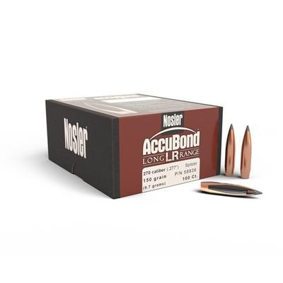 NOSLER 58836 ACCUBOND LONG RANGE 270 CALIBER 150 GRAIN 100 CNT