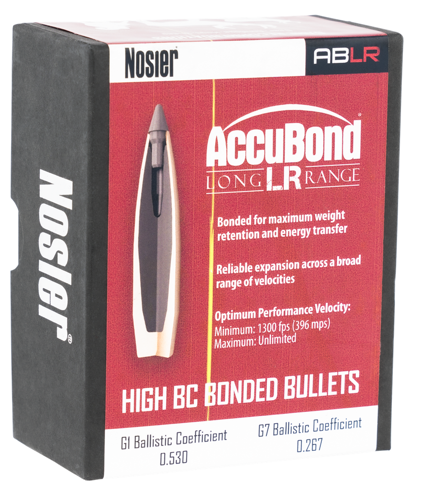 NOSLER 58943 ACCUBOND LONG RANGE 6.5MM 129 GRAIN SPITZER POINT 100 CNT 