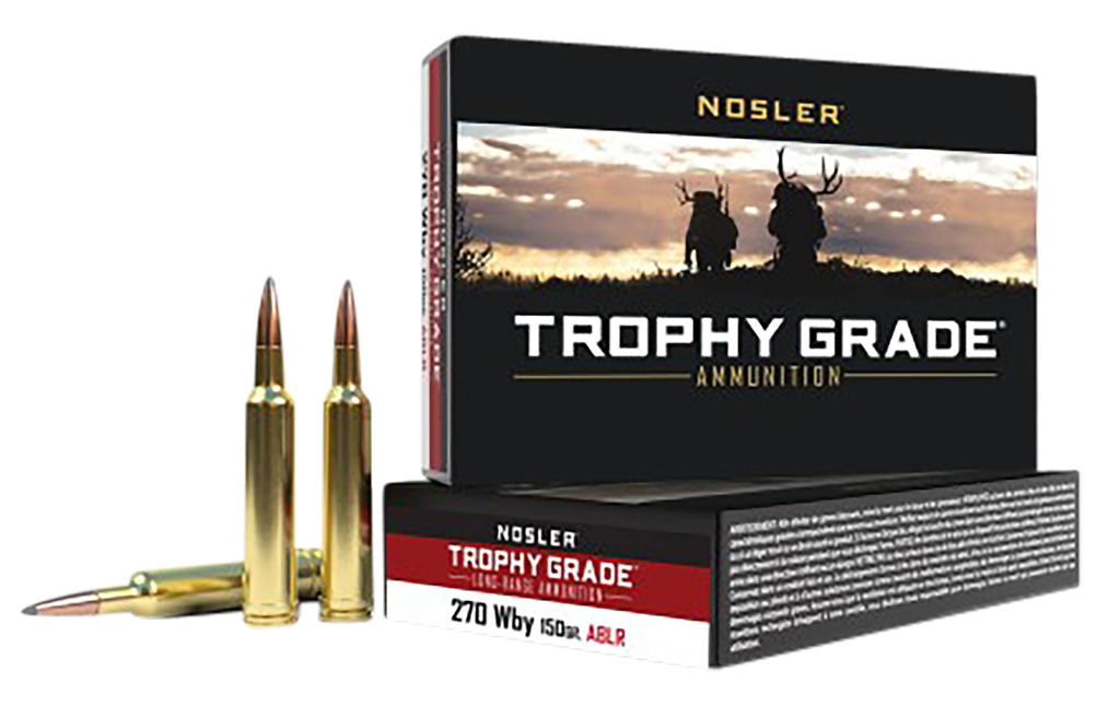 NOSLER TROPHY GRADE, NOS 60150 TROPHY 270WBY   150 ABLR 20RND