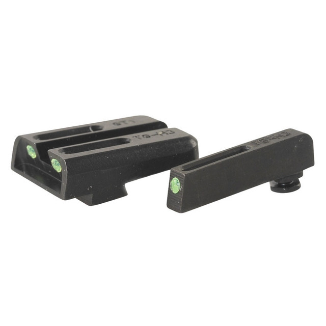 TRUGLO BRITE-SITE TFO SIGHT SET FOR RUGER LC PISTOL, GREEN FRONT/REAR - TG131RT2