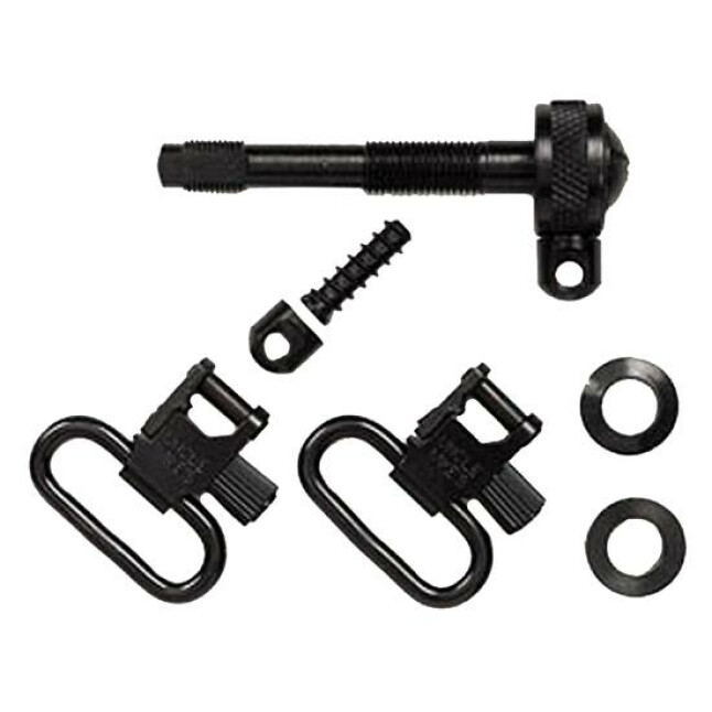 UNCLE MIKES QUICK DETACH SLING SWIVEL SET REMINGTON 742 ADL 1" SWIVEL STEEL BLACK