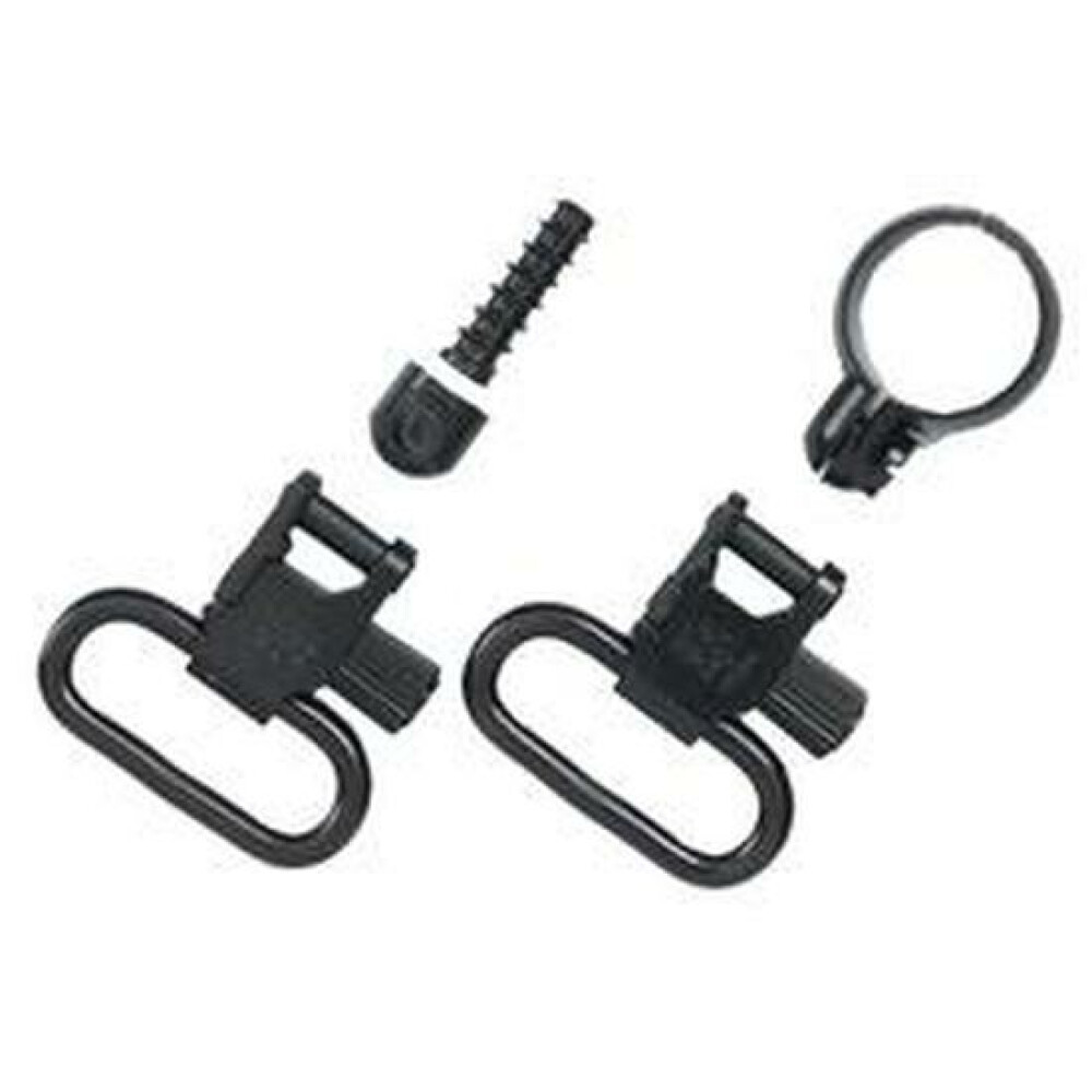 UNCLE MIKES QUICK DETACH SLING SWIVEL SET FULL BAND LEVER ACTION RIFLES .645-.660 WINCHESTER/MARLIN SWIVEL STEEL BLACK