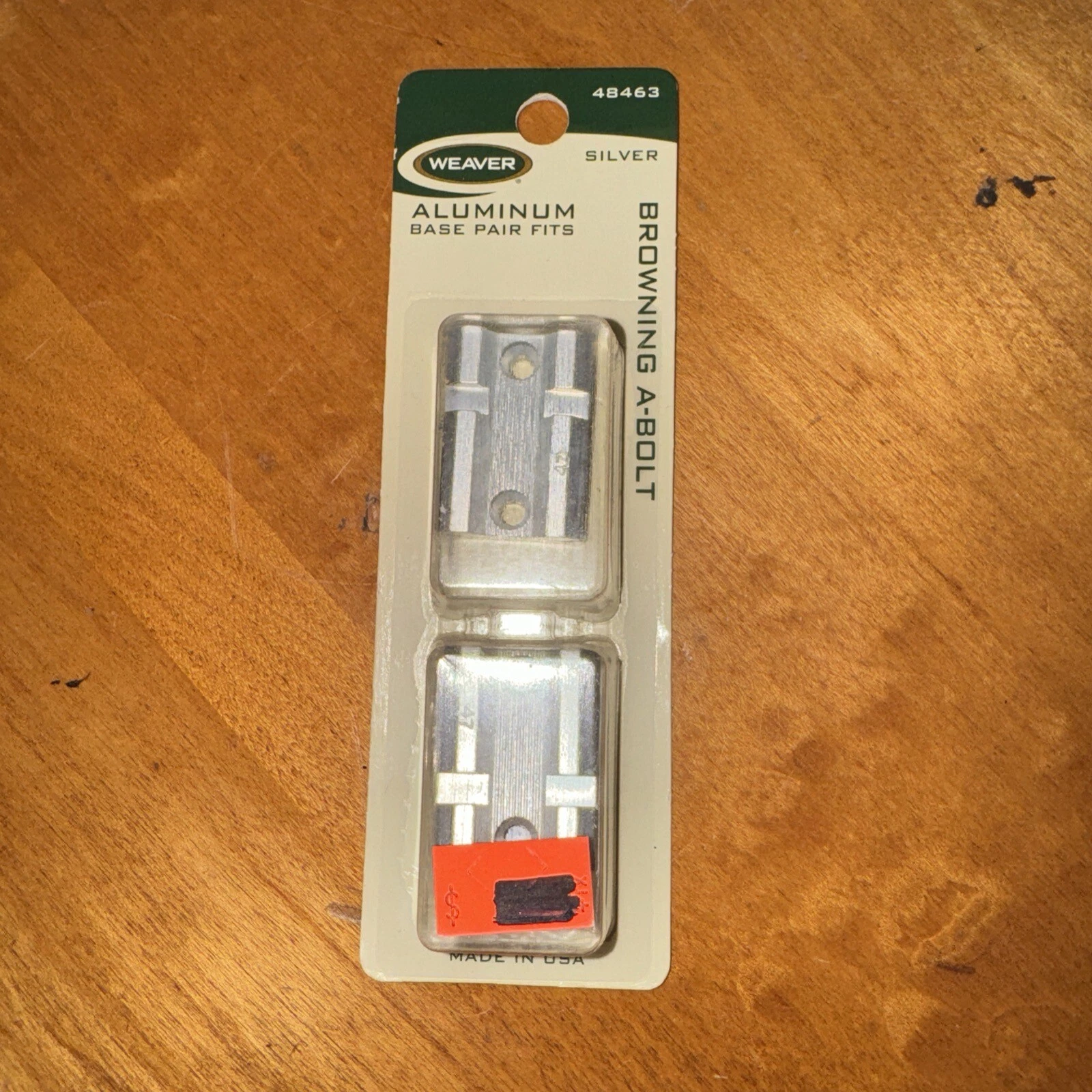 WEAVER 48463 BROWNING A-BOLT SILVER 2PC