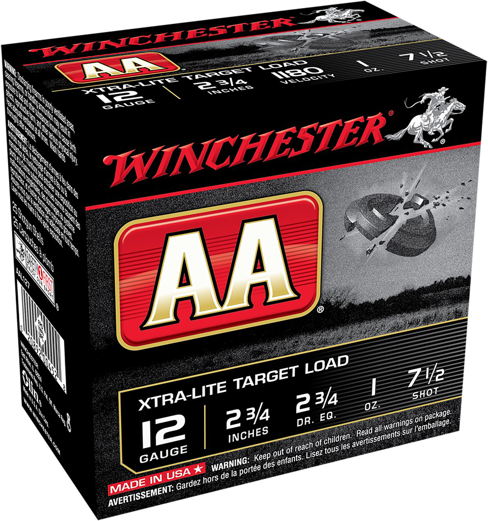 WINCHESTER AAL127 AA XTRA-LITE 12 GAUGE 2.75" 1OZ 7.5 SHOT 25 RNDS