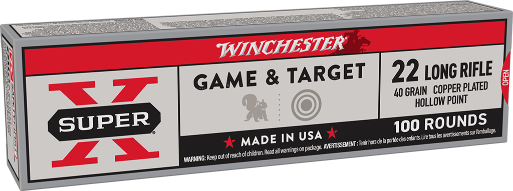 WINCHESTER X22LRPP1 SUPER-X 22 LR 40 GRAIN 100 RNDS 