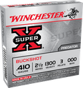 WINCHESTER XB41000 SUPER-X 410 GAUGE 2.50" 3 PELLETS 000 BUCK SHOT 5 RNDS
