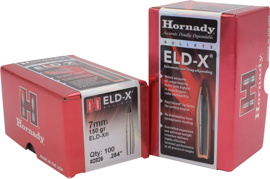 HORNADY ELD-X,  2826   BULL .284 150 ELD-X, 100