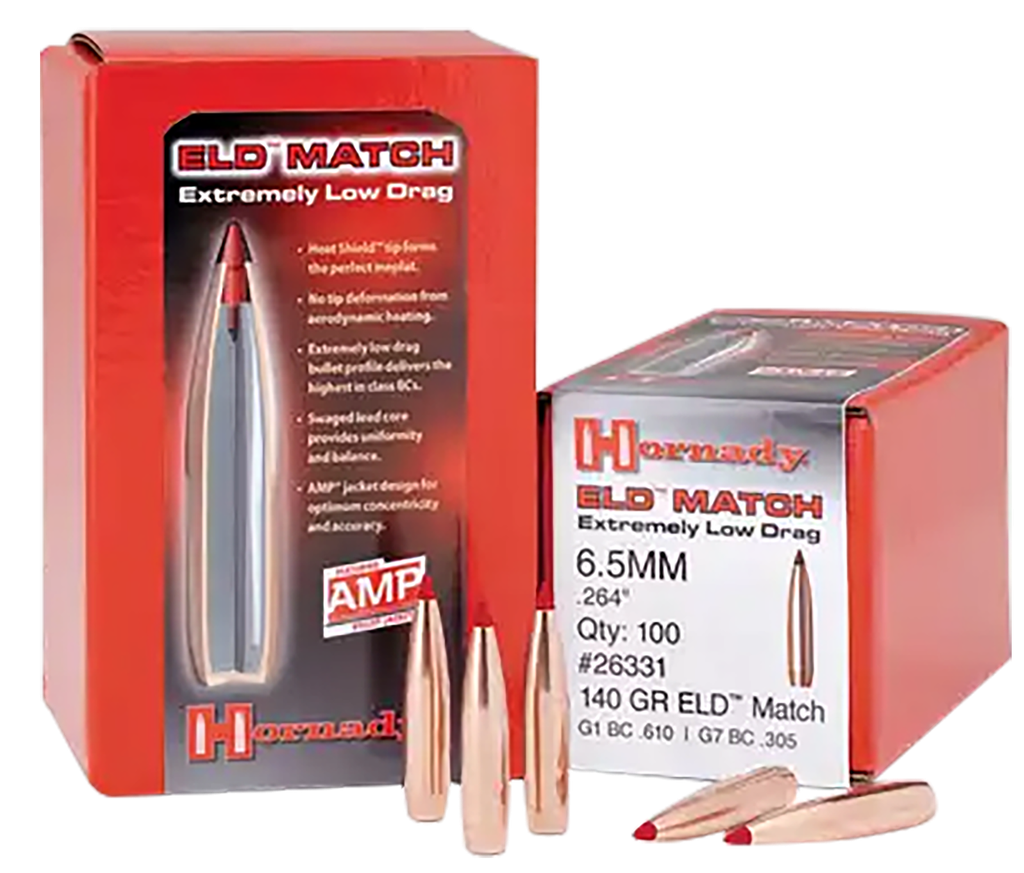 HORNADY 28403 ELD MATCH 7MM .284 162 GRAIN ELD-M 100 CNT