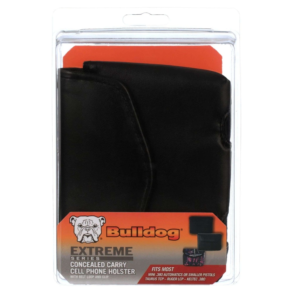 BULLDOG NYLON VERTICAL CELL PHONE HOLSTER BLACK BD-848