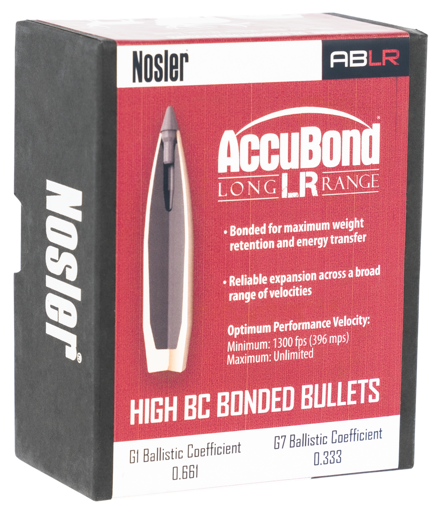NOSLER 58317 ACCUBOND LONG RANGE 30 CALIBER 210 GRAIN SPITZER POINT 100 CNT