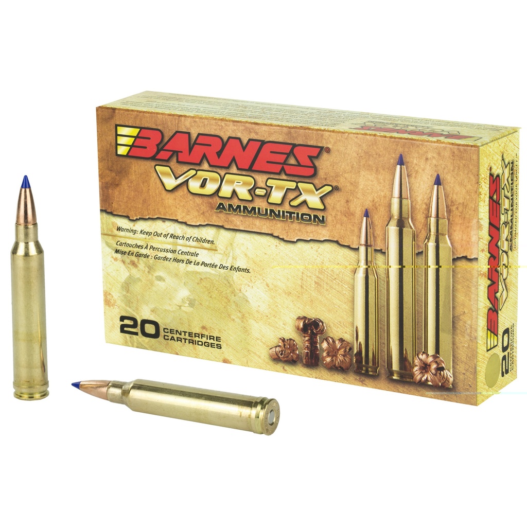BARNES BULLETS 21537 VOR-TX 300 WIN MAG 165 GRAIN TIPPED TSX BT 20 RNDS