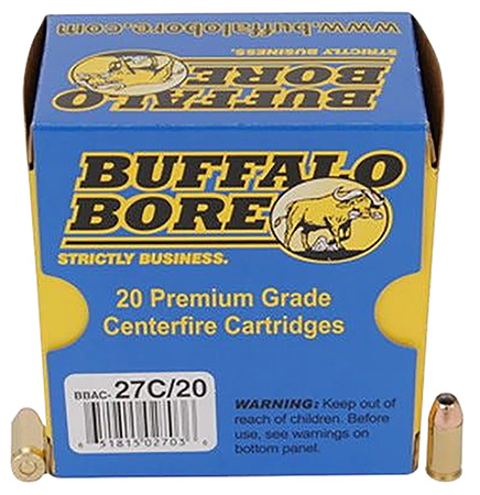 BUFFALO BORE 380 ACP +P  PERSONAL DEFENSE 90GR JHP 27C/20