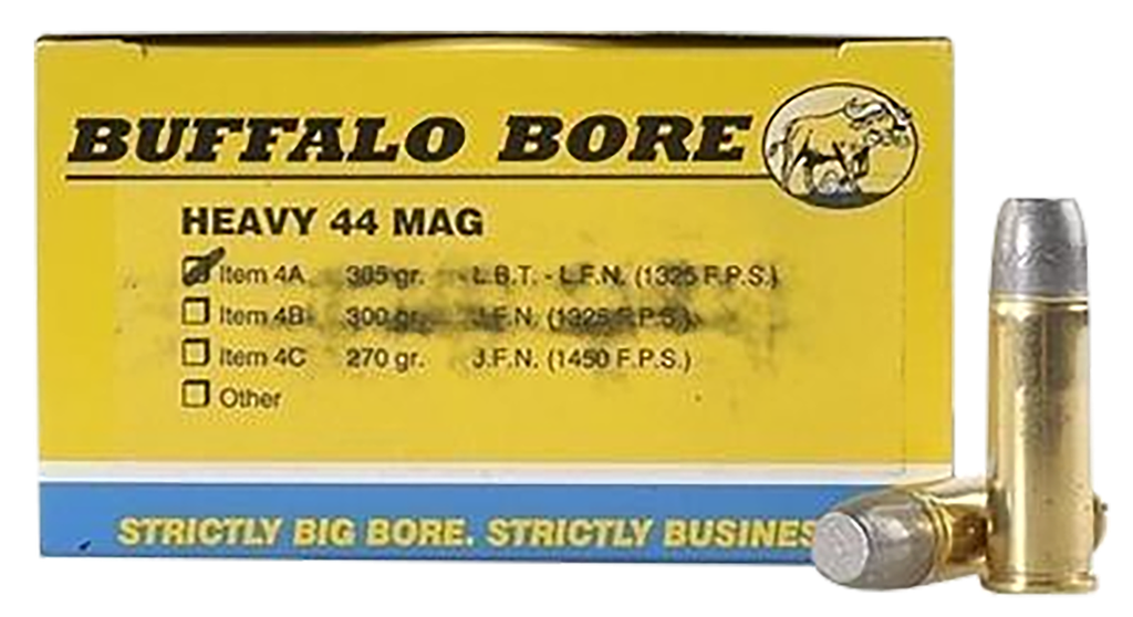 BUFFALO BORE 44 REM MAG HEAVY 305 GRAIN HARD CAST 4A20