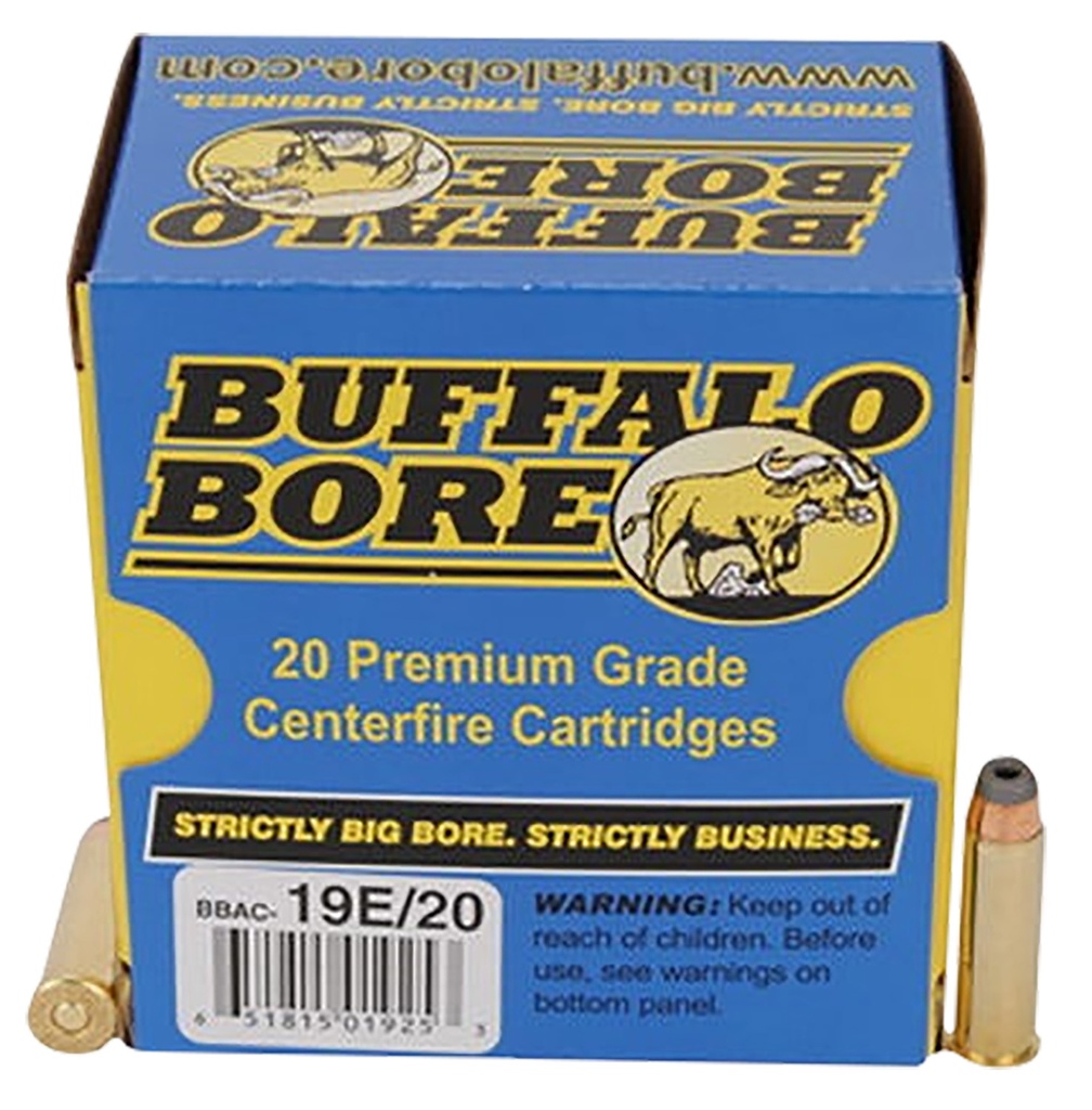 BUFFALO BORE19E20 TACTICAL STRICTLY BUSINESS 357 MAG 158 GRAIN JHP 20 RNDS