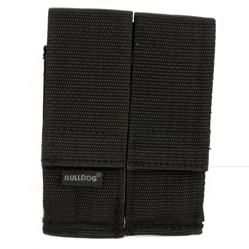 BULLDOG DBL MAG HLDR BLK WMAGL